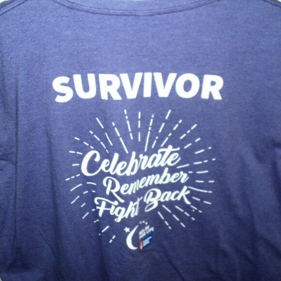 Relay For Life Survivor Shirt Unisex Size 2XL Purple American Cancer Society NEW - Picture 4 of 5